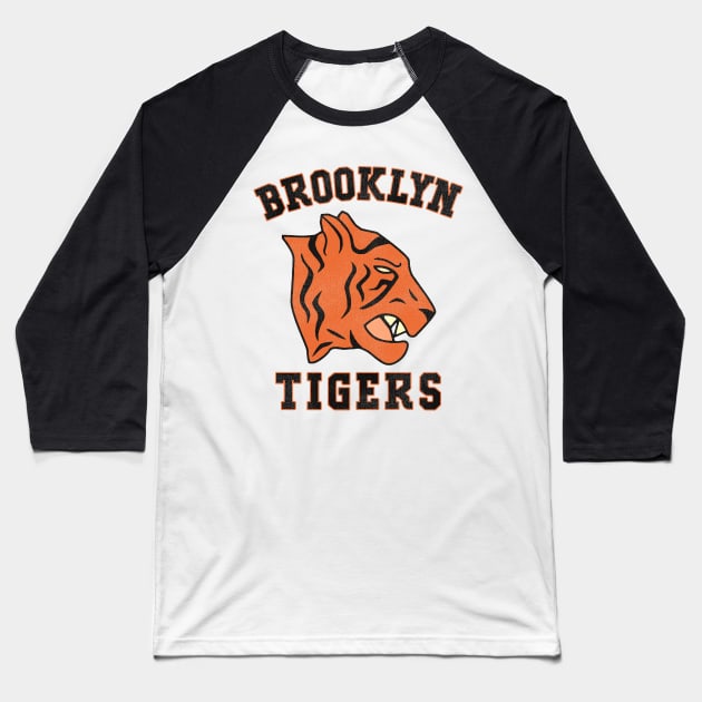 Defunct Brooklyn Tigers Football Team Baseball T-Shirt by Defunctland